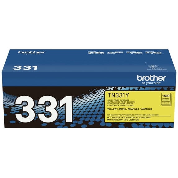 Brother TN331Y Toner, Yellow Brother TN331Y Toner, Yellow